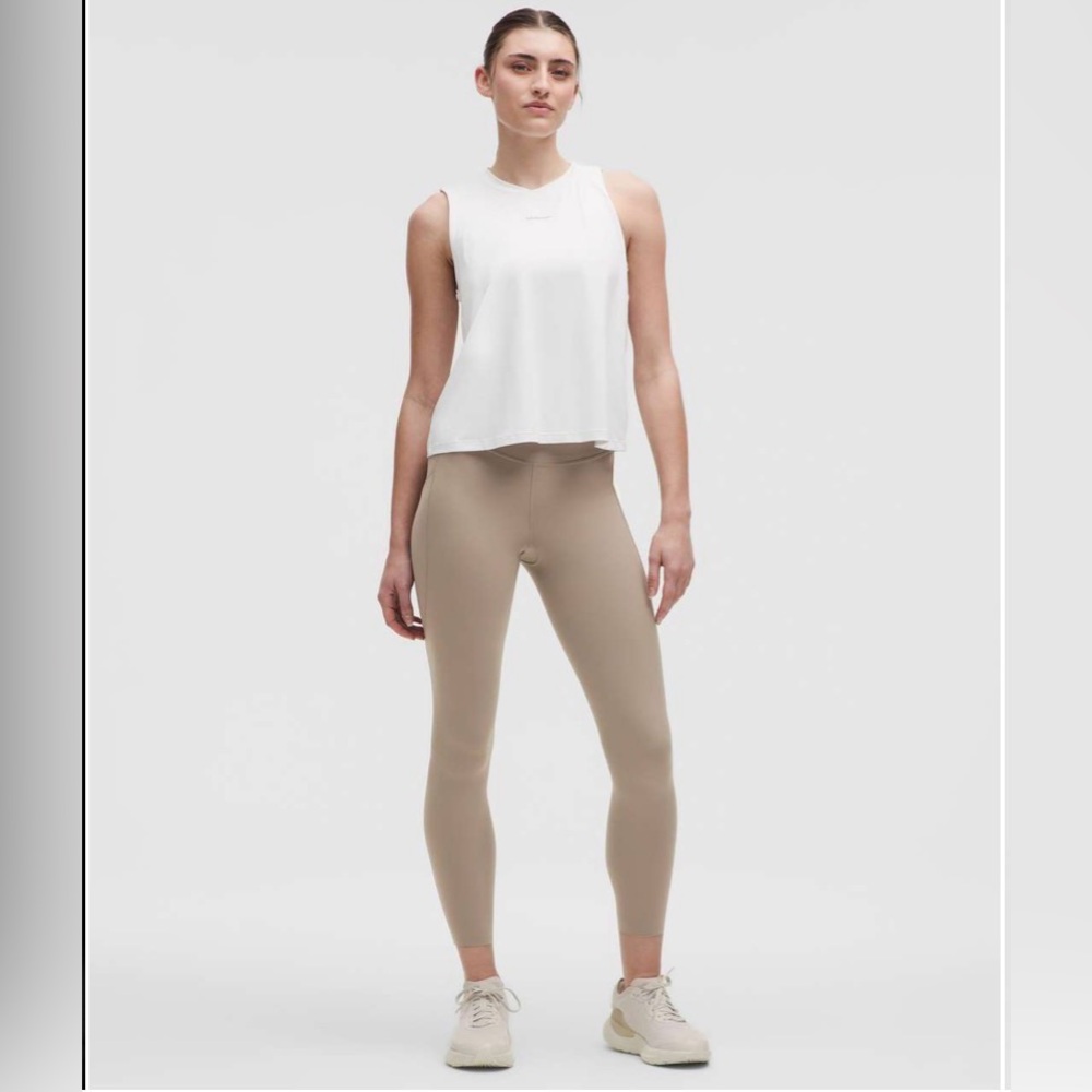 Lululemon NWT, Size 8, FAST & FREE HIGH RISE TIGHT 25”, 5 pocket, Warm Ash Grey